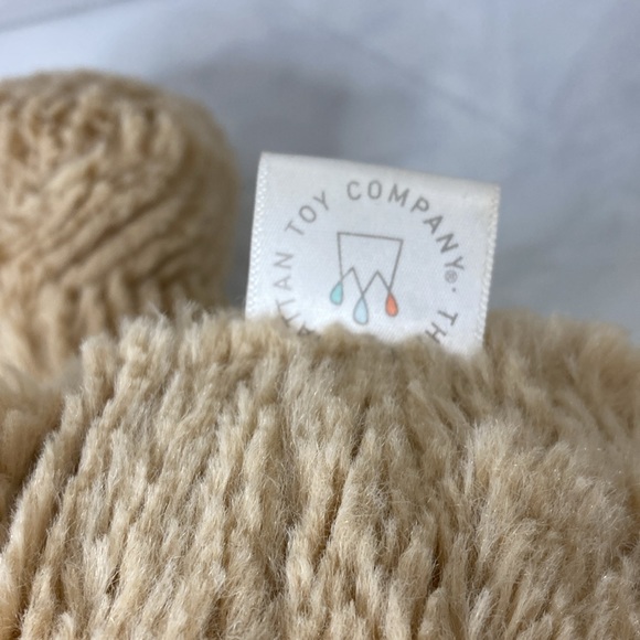 Manhattan Toy Co 2017 Tan Plush Stuffed Animal Dog Rex White Spot Ribbed Fur 13” - Picture 4 of 7